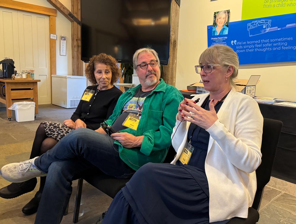 A three person panel at the PJ Library Picture Book Summer Camp